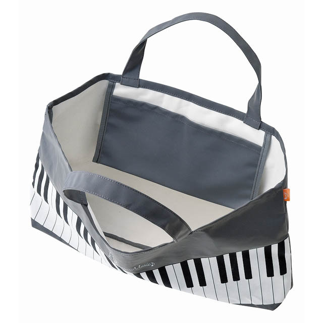 レッスンバッグ ピアノ鍵盤 反射素材 リフレクション 音楽雑貨 音楽ギフト