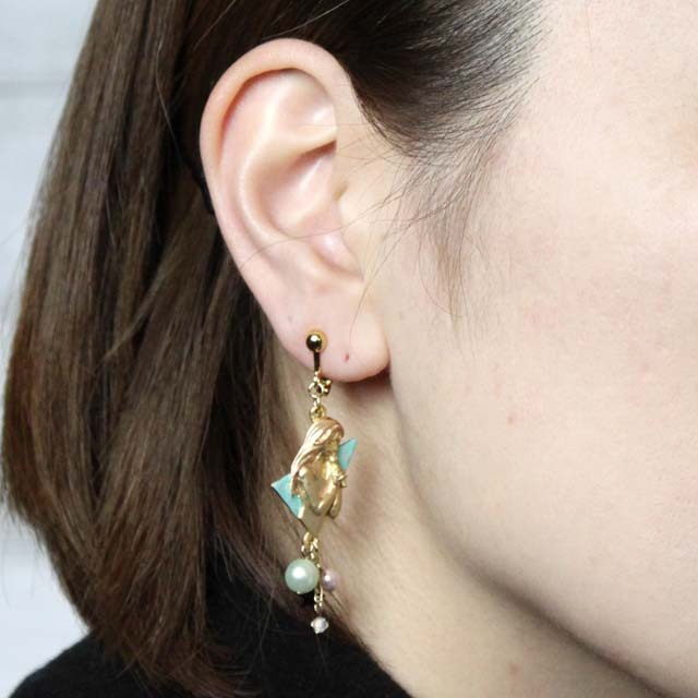 イヤリング ポップシンガー 合唱 歌 音楽雑貨 音楽アクセサリー 音楽グッズ 音楽ギフト