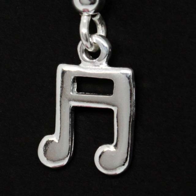 SV925 シルバー ピアス 2連8分音符 音楽雑貨 音楽アクセサリー 音楽グッズ 音楽ギフト