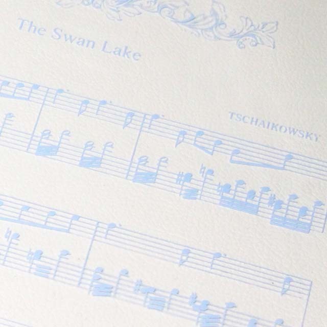 クリアファイル クリアフォルダ 白鳥の湖 バレエ チャイコフスキー 音楽雑貨 音楽グッズ 発表会記念品