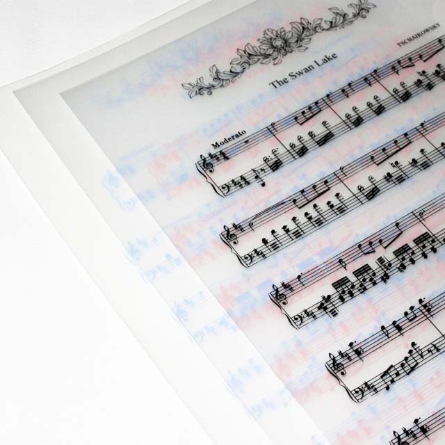 クリアファイル クリアフォルダ 白鳥の湖 バレエ チャイコフスキー 音楽雑貨 音楽グッズ 発表会記念品