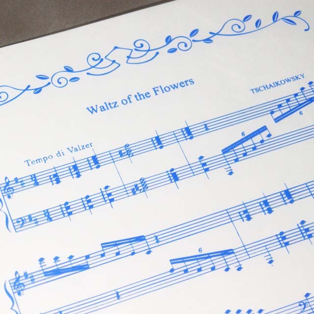 クリアファイル クリアフォルダ 花のワルツ 胡桃割り人形 バレエ チャイコフスキー 音楽雑貨 音楽グッズ 発表会記念品