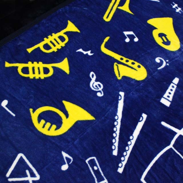 ブランケット ひざ掛け 吹奏楽部 ブラスバンド 吹奏楽コンクール 音楽雑貨 音楽グッズ