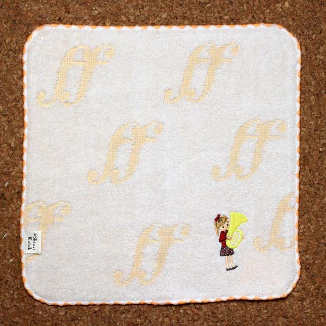 チューバ,Tuba,チックトーン,ShinziKatoh,タオルハンカチ,音楽雑貨,音楽グッズ,音楽ギフト,発表会記念