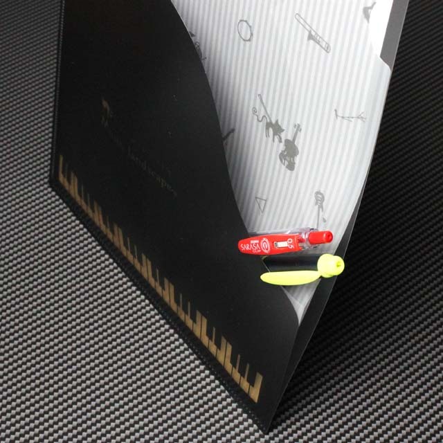 A4版 ポケットクリアファイル 《グランドピアノ》 213964 音楽雑貨