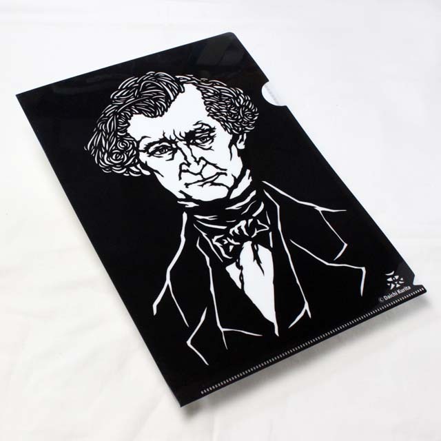 ベルリオーズ Berlioz クリアファイル クリアフォルダ 切り絵 栗田大地 音楽雑貨 音楽グッズ 音楽文具 音楽ギフト