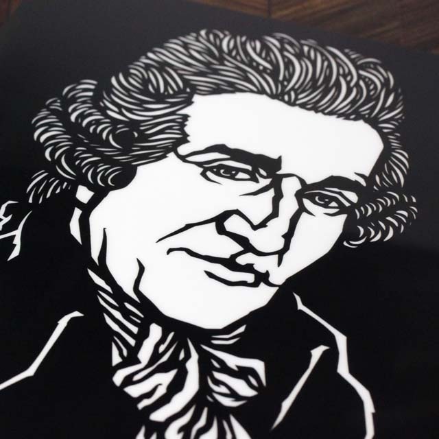 切り絵クリアファイル 《 Haydn 》 100021 音楽雑貨・アクセサリー専門