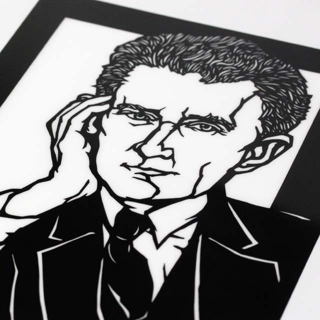 切り絵クリアファイル 《 Ravel 》 100205 音楽雑貨・アクセサリー専門