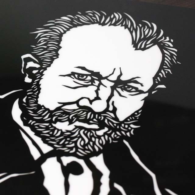 チャイコフスキー Tchaikovsky クリアファイル クリアフォルダ 切り絵 栗田大地 音楽雑貨 音楽グッズ 音楽文具 音楽ギフト