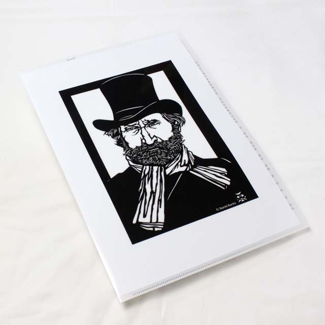 切り絵クリアファイル 《 Ravel 》 100205 音楽雑貨・アクセサリー専門