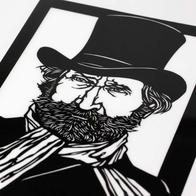 切り絵クリアファイル 《 Verdi 》 100113 音楽雑貨・アクセサリー専門