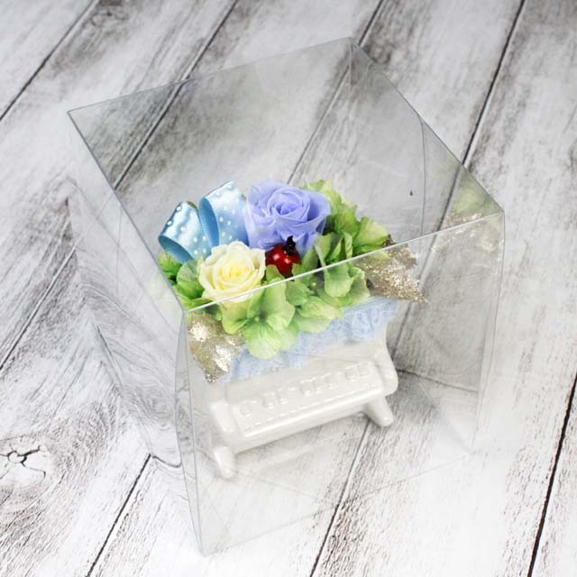 プリザーブドフラワー フラワーアレンジ アップライトピアノ piano ピアノ 音楽雑貨 音楽ギフト 音楽グッズ 花束