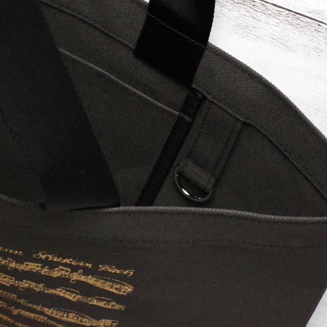 帆布トートバッグ バッハ Bach アダージョ Adagio 音楽雑貨 音楽ギフト 音楽グッズ