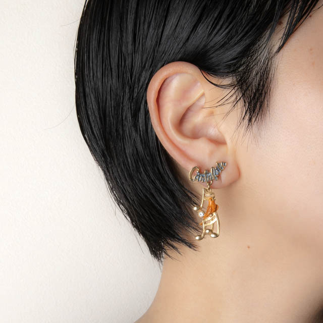 ピアス 《 Cantabile と歌うカナリア 》 730923 / イヤリング