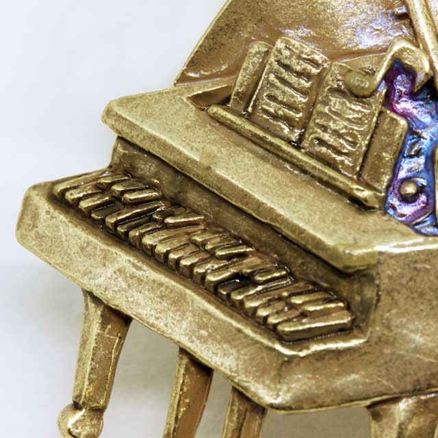 ブローチ 《 グランドピアノ 》 731074 音楽雑貨・アクセサリー専門店