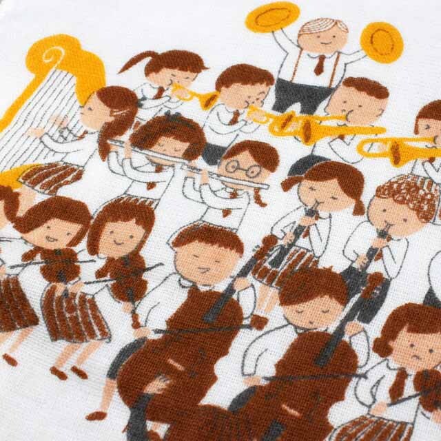 ShinziKatoh ジュニア・オーケストラ フェイスタオル 音楽雑貨 音楽グッズ 音楽ギフト