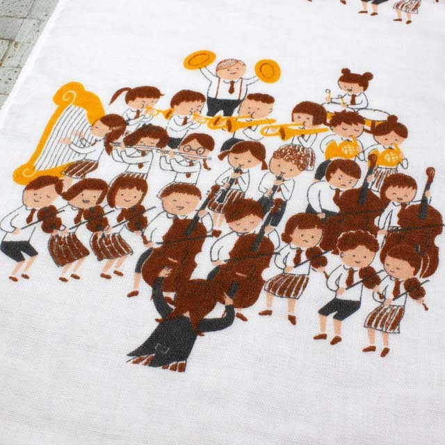 ShinziKatoh ジュニア・オーケストラ フェイスタオル 音楽雑貨 音楽グッズ 音楽ギフト