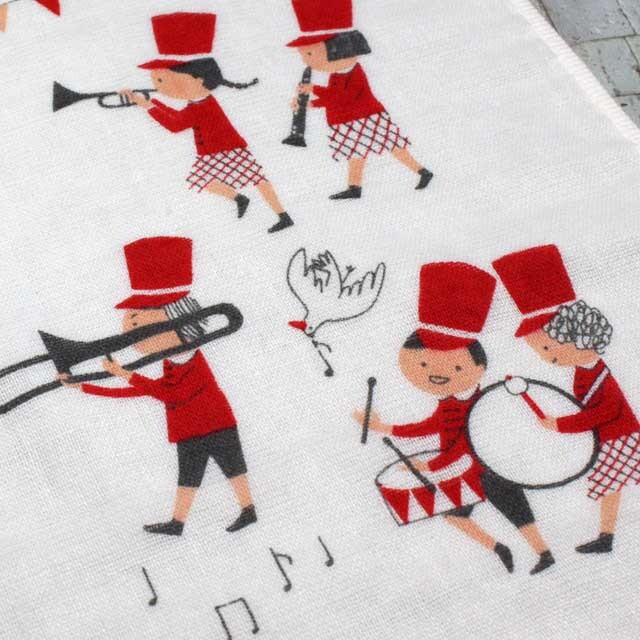 ShinziKatoh マーチングバンド ゲストタオル 音楽雑貨 音楽グッズ 音楽ギフト