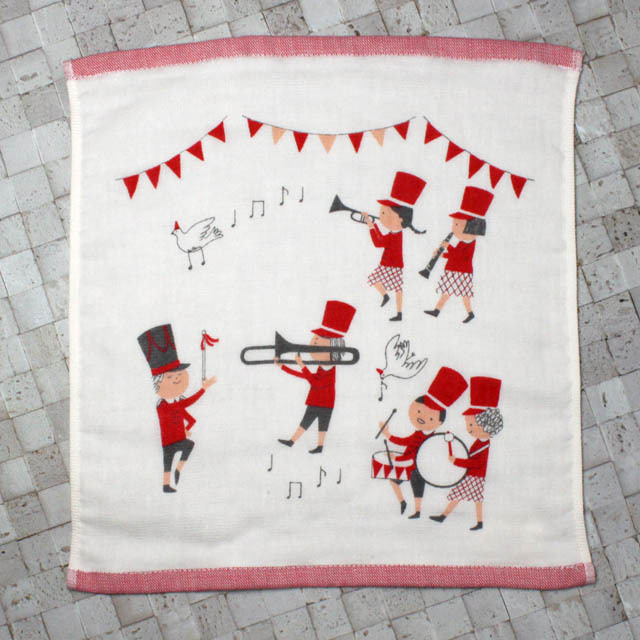 ShinziKatoh マーチングバンド ゲストタオル 音楽雑貨 音楽グッズ 音楽ギフト