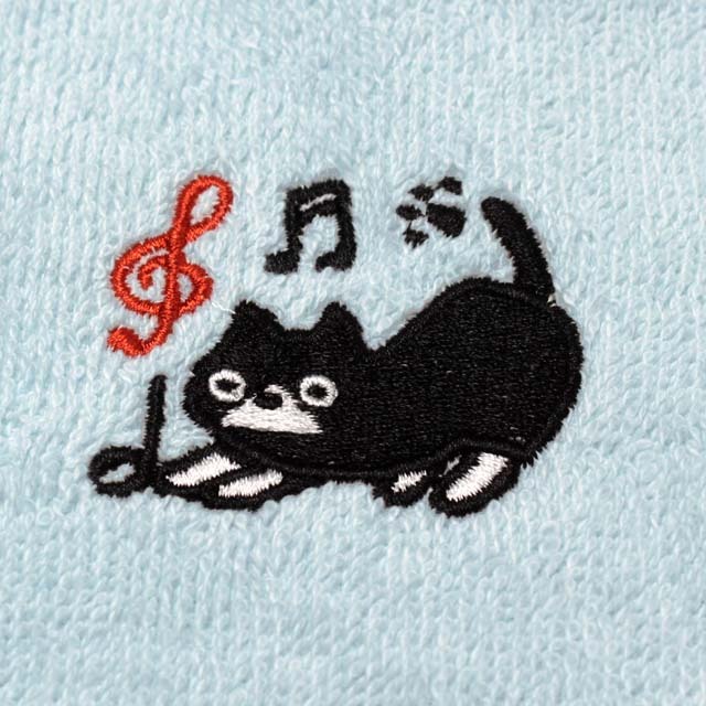 音楽風水タオルハンカチ 《 あお〜仕事運＆勉強運 》 312334 音楽雑貨
