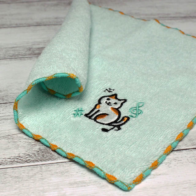 音楽風水タオルハンカチ 《 みどり〜健康運＆疲労回復 》 312341 音楽