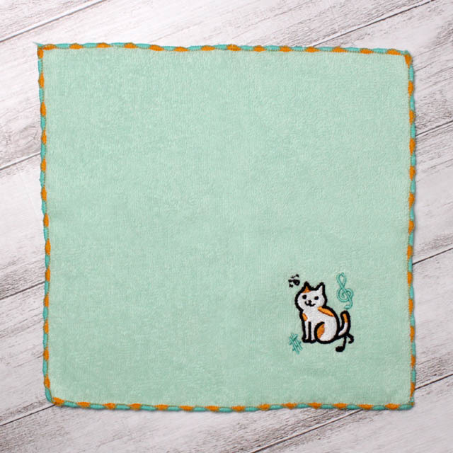 音楽風水ハンカチ ト音記号 音符 シャープ 音楽雑貨 音楽グッズ 発表会記念品