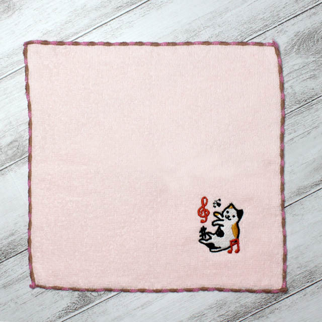 音楽風水タオルハンカチ 《 ももいろ〜良縁＆友情運 》 312365 音楽