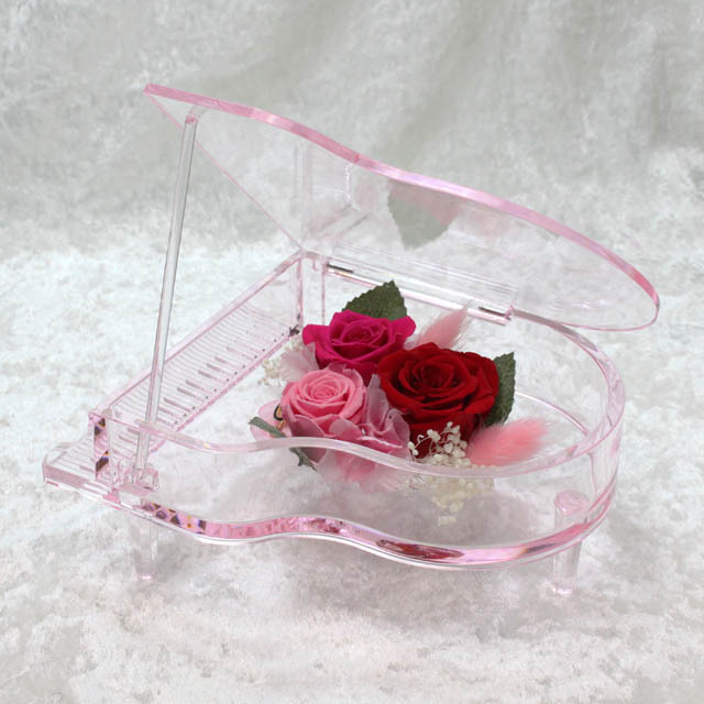 グランドピアノ Piano ピアノフラワー フラワーアレンジメント プリザーブドフラワー 音楽グッズ 音楽ギフト 音楽雑貨 ピアノギフト