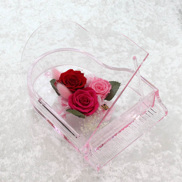 グランドピアノ Piano ピアノフラワー フラワーアレンジメント プリザーブドフラワー 音楽グッズ 音楽ギフト 音楽雑貨 ピアノギフト