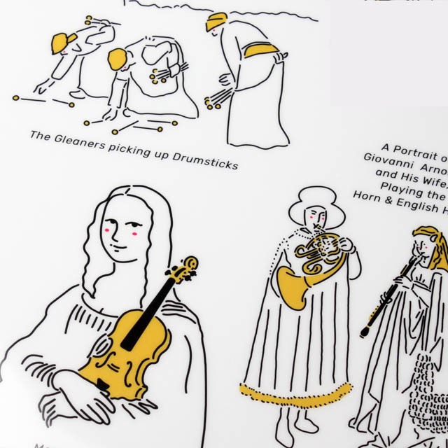 A4 クリアファイル 《 名画 de 音楽 / マスターピース 》 105087 音楽