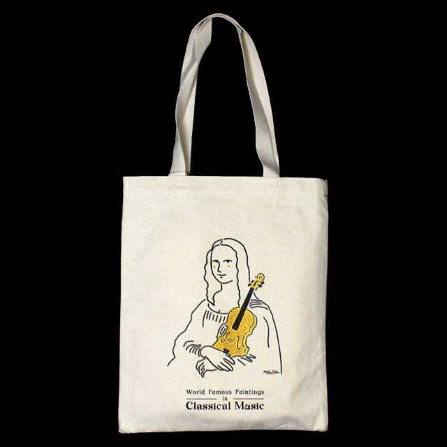 コットンキャンバス・トート 《 名画 de 音楽 / モナリザ 》 105056