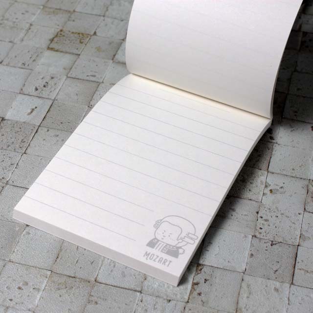 作曲家メモパッド 《 モーツァルト 》 103557 音楽雑貨・アクセサリー