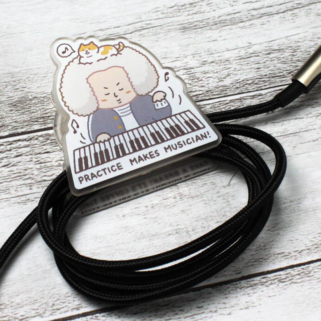 アクリルクリップ バッハ Bach 音楽雑貨 音楽グッズ 音楽ギフト