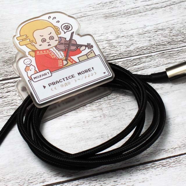 アクリルクリップ 《 モーツァルト 》 104295 音楽雑貨・アクセサリー