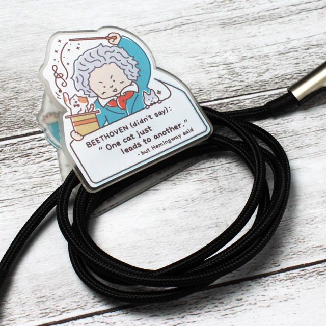アクリルクリップ ベートーヴェン Beethoven 音楽雑貨 音楽グッズ 音楽ギフト
