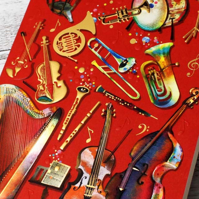 多目的カード ユーフォニアム チェロ コントラバス 音楽雑貨 音楽ギフト