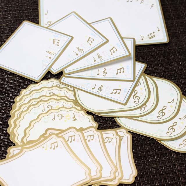 色紙 寄せ書き シール 音符 卒業記念 音楽雑貨 音楽ギフト 音楽グッズ