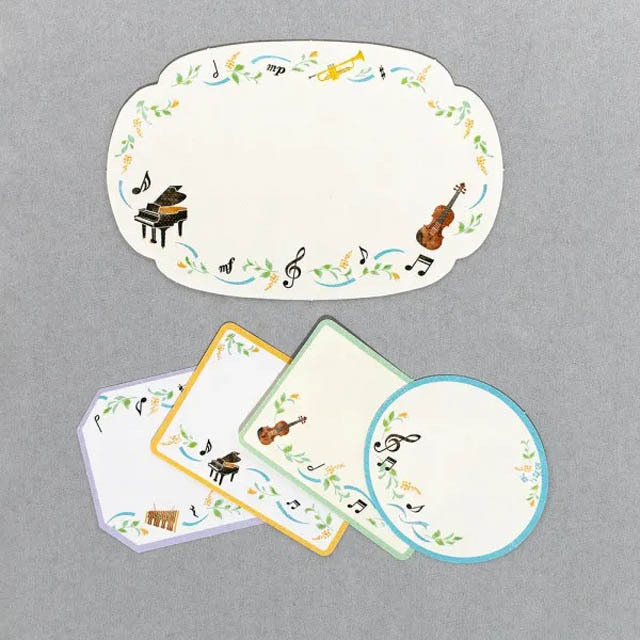 寄せ書きシール 《 音楽 》 186074 音楽雑貨・アクセサリー専門店