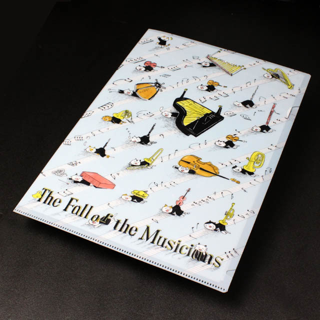 A4 クリアファイル 《 しょげてる音楽家 》 105582 音楽雑貨