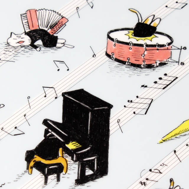 A4クリアファイル 落ち込んだ音楽家 楽器 オーケストラ 音楽雑貨 音楽グッズ 音楽ギフト