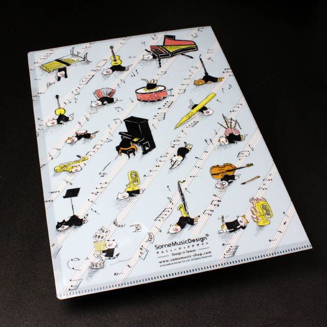 A4 クリアファイル 《 しょげてる音楽家 》 105582 音楽雑貨