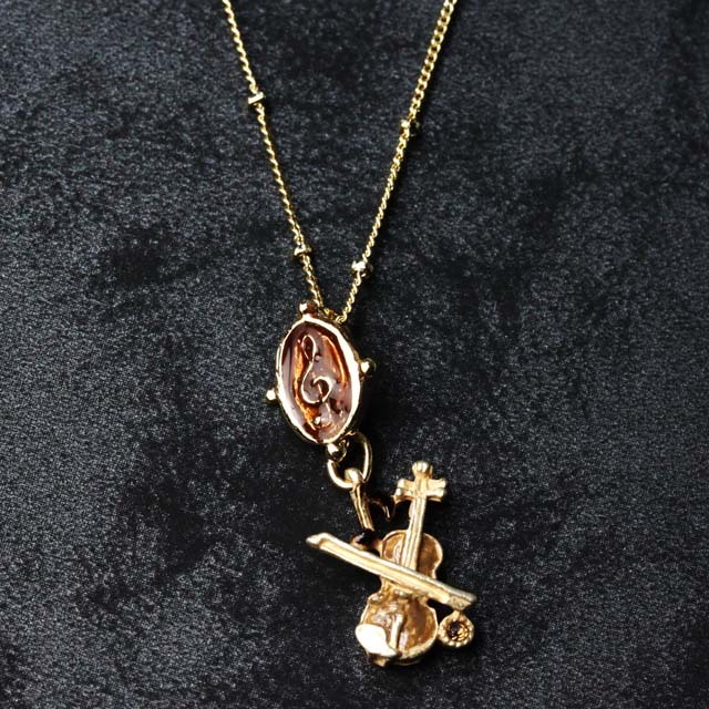 ヴァイオリン ト音記号 ペンダント 音楽雑貨 音楽ギフト 音楽アクセサリー