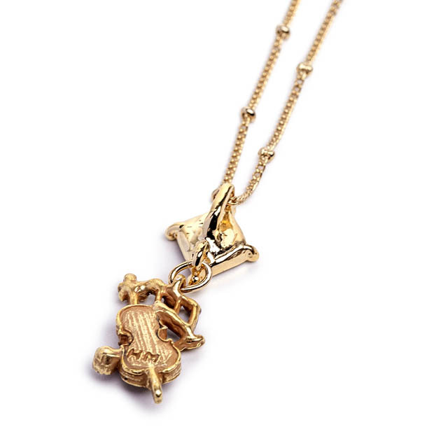 チェロ ヘ音記号 ペンダント 音楽雑貨 音楽ギフト 音楽アクセサリー