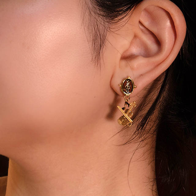 ヴァイオリン ト音記号 ピアス イヤリング 音楽雑貨 音楽ギフト 音楽アクセサリー