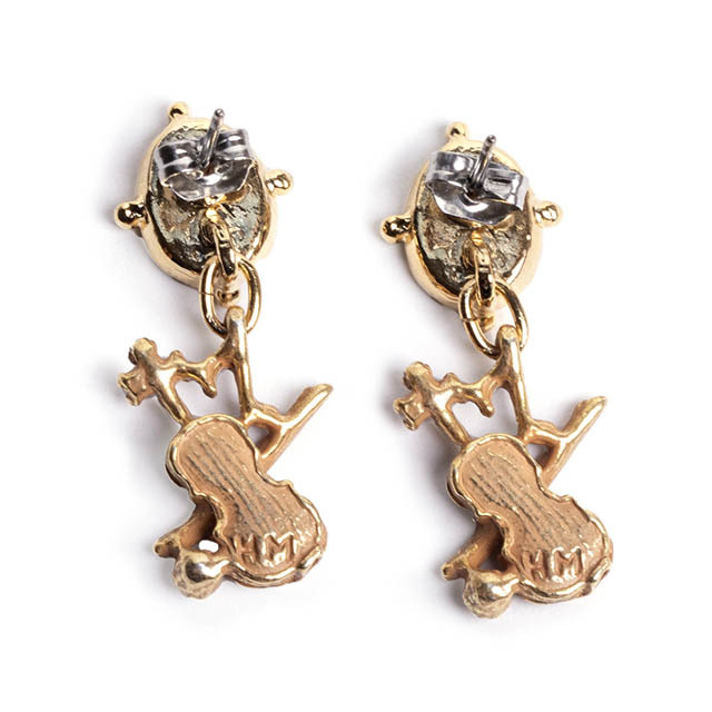 ヴァイオリン ト音記号 ピアス イヤリング 音楽雑貨 音楽ギフト 音楽アクセサリー