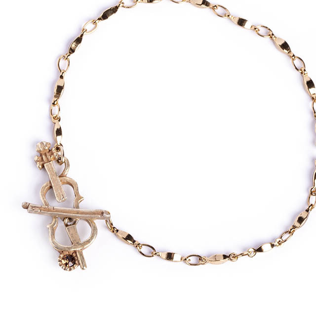 チェロ ブレスレット マンテル 音楽雑貨 音楽ギフト 音楽アクセサリー