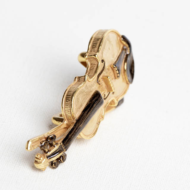 ヴァイオリン 帯留め 和装 音楽雑貨 音楽ギフト 音楽アクセサリー