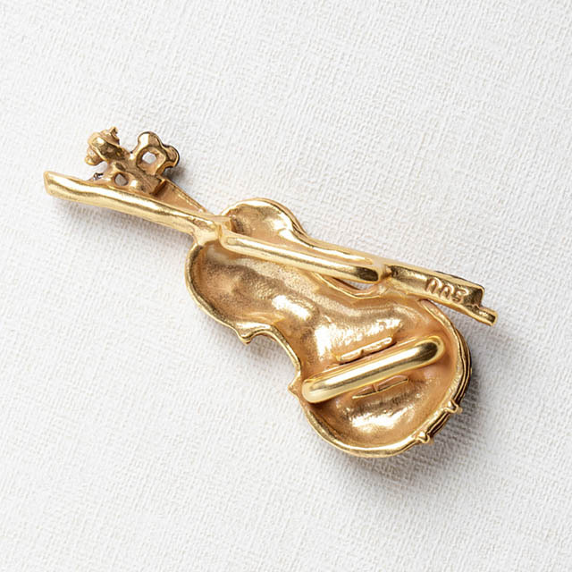 ヴァイオリン 帯留め 和装 音楽雑貨 音楽ギフト 音楽アクセサリー