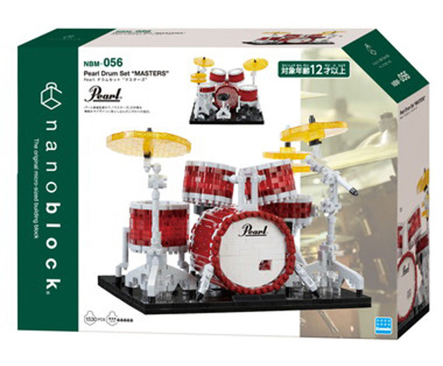 ナノブロック Pearl ドラムセット パーカッション 音楽雑貨 音楽グッズ 音楽ギフト