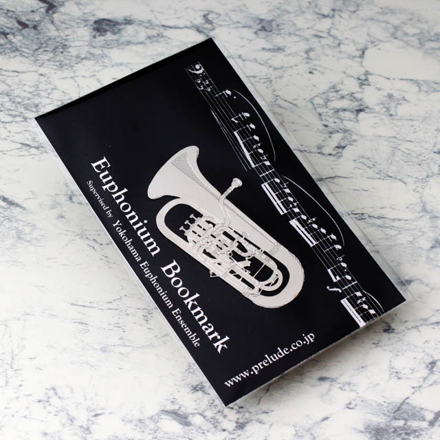 純金メッキ栞 しおり ユーフォニアム Euphonium 音楽雑貨 音楽ギフト音楽グッズ 記念品